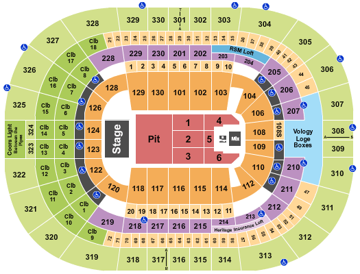 Benchmark International Arena Mumford & Sons Seating Chart